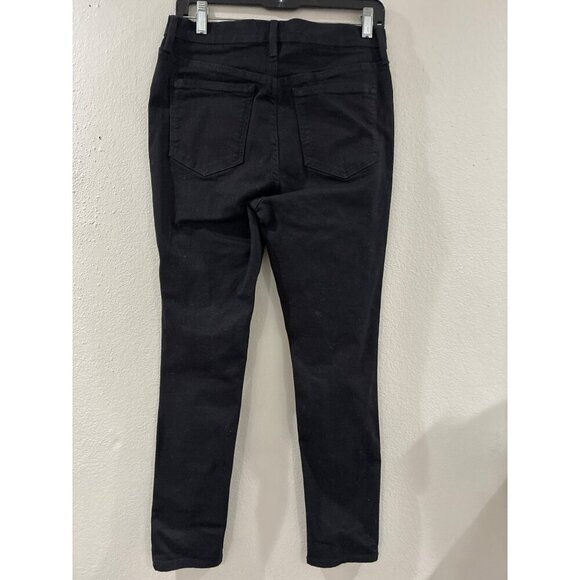 Free People Jeans high rise skinny size 30 color black cotton pants - Picture 3 of 9